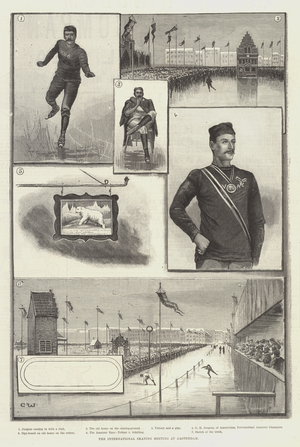 The International Skating Meeting at Amsterdam (engraving)