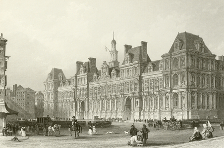 Hotel de Ville - Paris (engraving)