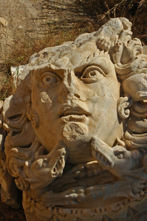 Libya, Leptis Magna (1st century AD), Severan Forum (2ndcentury AD), head of Medusa