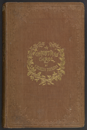 First Edition of 'A Christmas Carol' by Charles Dickens, 1843 (litho)