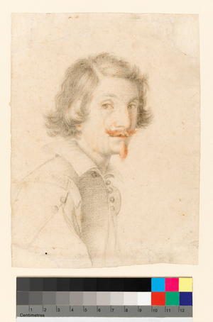 Portrait of the artist, before 1686 (black and red chalk on paper)