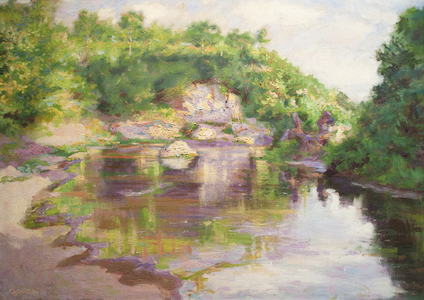 The Stream of Borghetto, 1938 (oil on canvas)