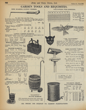 Page from Army and Navy Stores Catalogue, 1939-40 (litho)