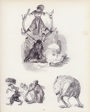 Grotesque creatures (litho)