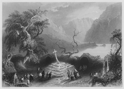 Scene at Gougaune Barra (engraving)