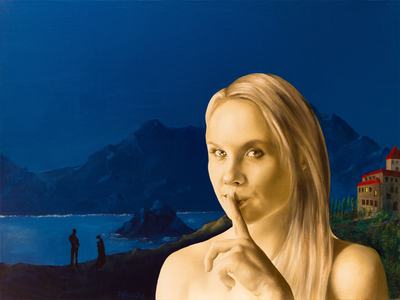 Sans Paroles (Blue Silence), 2010 (oil on canvas)
