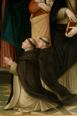 Presentation of the Child Jesus at the Temple (detail), c.1532 (oil on panel)