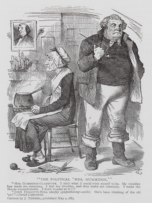 The Political 'Mrs Gummidge' (engraving)