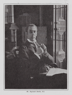 Reginald Smith, British barrister (b/w photo)