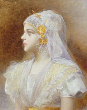 Portrait of a Girl (oil on canvas)