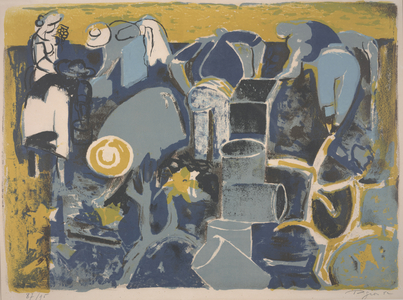The Wine Harvest, 1952 (colour litho)