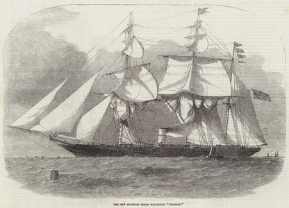 The New Colonial Steam War-Sloop "Victoria" (engraving)