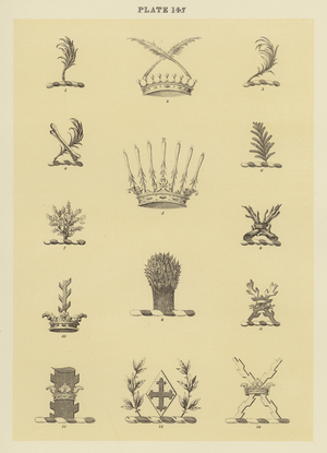 llustration for Fairbairn’s Book of Crests (engraving)