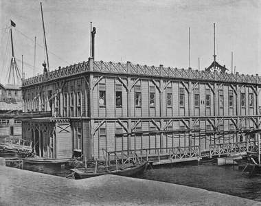 Barcelona: Club de Regatas (b/w photo)