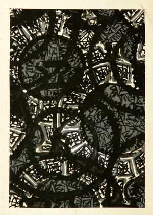 Pattern, 1966 (tempera on paper)