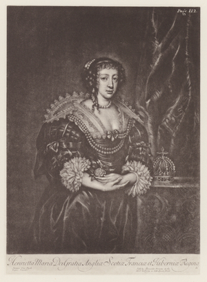 Henrietta Maria, queen (litho)