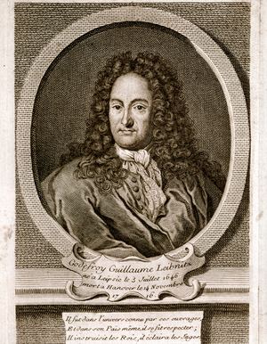 Portrait of Gottfried Wilhelm von Leibniz (etching)