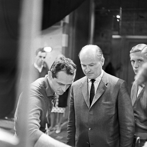 Producing the opera movie "Gianni Schicci" by Giacomo Puccini at Hamburg, Germany 1960s