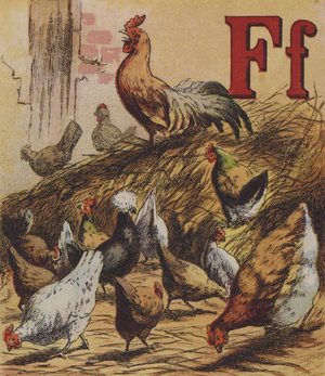 Illustration for John Bulls Farm Alphabet (colour litho)
