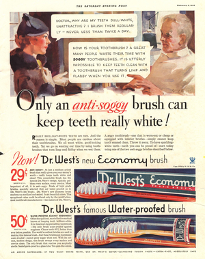 Dr White's Magazine, advert, USA, 1930s
