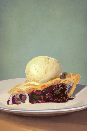 Blueberry Pie, 2022 (digital)