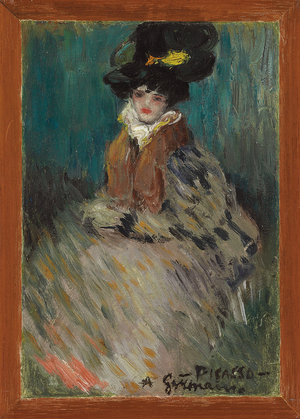 Germaine, 1900 (oil on board)