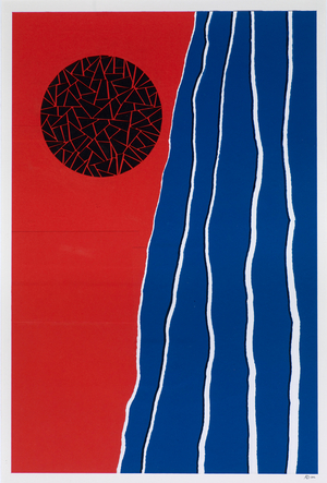 Orbis Factor (1), 2014 (graphite and coloured paper on card)