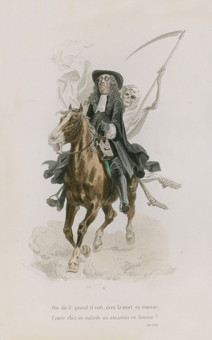 Satire VIII (coloured engraving)
