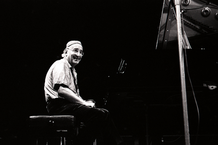 Friedrich Gulda, 1986 (b/w photo)