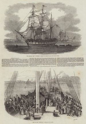 The Emigrant Ship Artemisia (engraving)