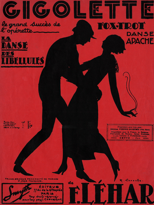 Gigolette'-song from the operetta 'La Danse des Libellules'