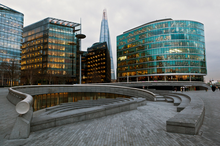 Shard Building with More London Riverside, London, England, UK  (photo)