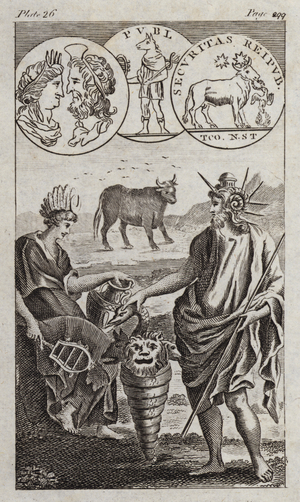 Osiris, Apis, Serapis (engraving)