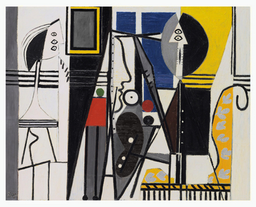 Painter and Model, 1928 (oil on canvas)