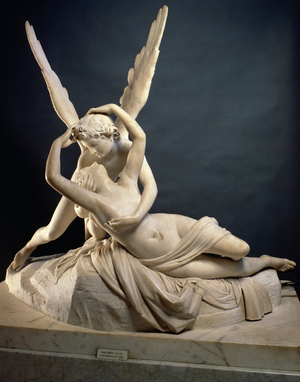 Psyche revived by Love, 1796 (marble)