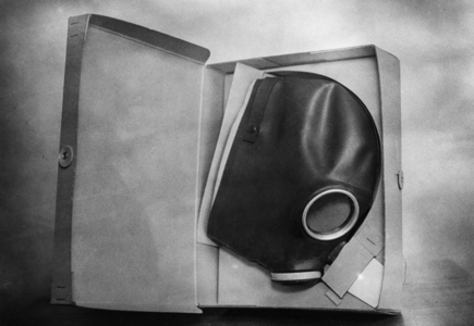 The Volksgasmaske (People's Gas Mask), 1937 (b/w photo)