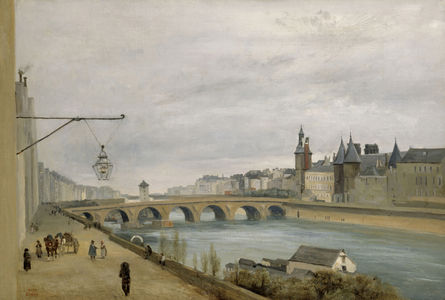Le Pont au Change, vu du quai de Gesvres (1830), ca. 1830 (oil on canvas)