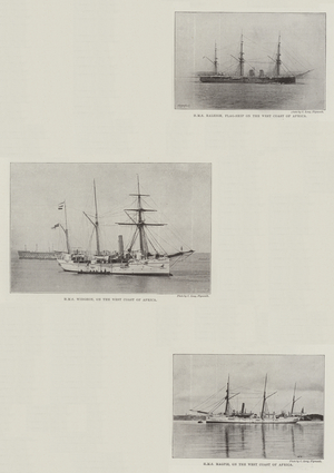 Ships of the Royal Navy (b/w photo)