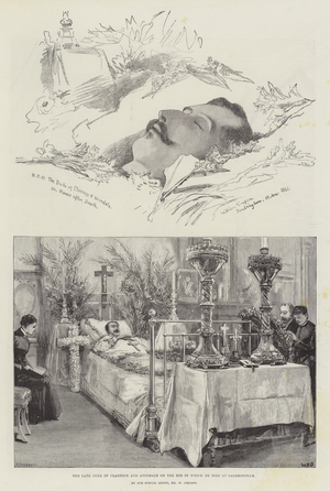The late Duke of Clarence and Avondale (engraving)