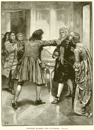 Walpole's Quarrel with Townshend (engraving)