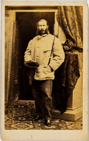 Portrait of man dressed elegantly, Milan, Italy, 1857-77 (photo)