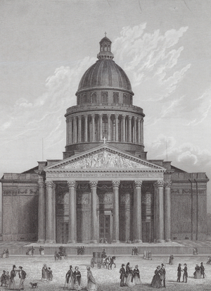Paris: Pantheon, Eglise Patronale De Ste Genevieve (engraving)
