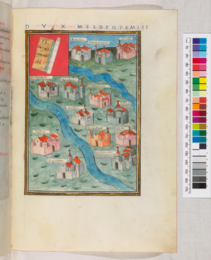 Noticia dignitatum, Area of the Dux Mesopotamiae, 1436 (miniature)