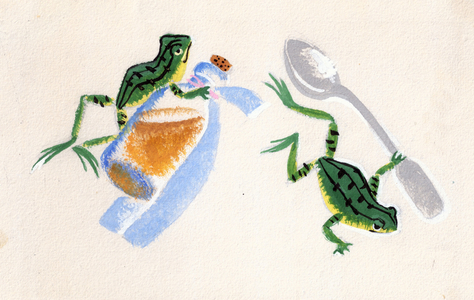 Illustration from 'Masha's Fairytales' by Sofya Prokofieva, 1966 (gouache on paper)