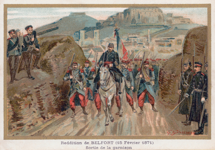 Surrender of Belfort (chromolitho)