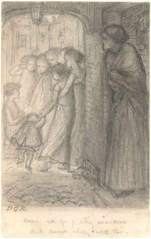 The Gate of Memory, c.1853-54 (graphite on paper)