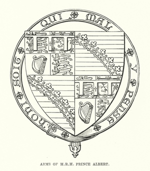 Arms of HRH Prince Albert (engraving)