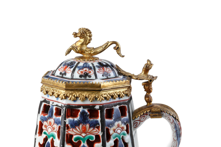 A Rare Elegantly Mounted Imari Coffee Pot and Cover (ceramic)