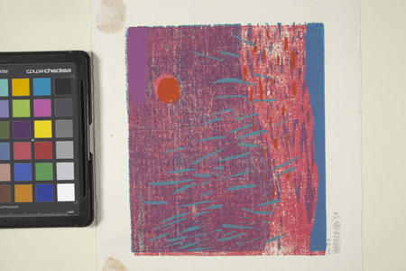 Untitled (colour woodblock print)