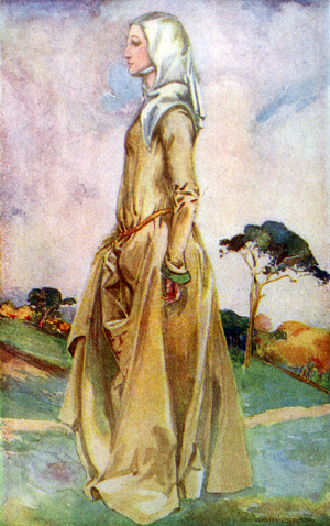 Woman 's costume in reign of Henry II (1154 -1189)
